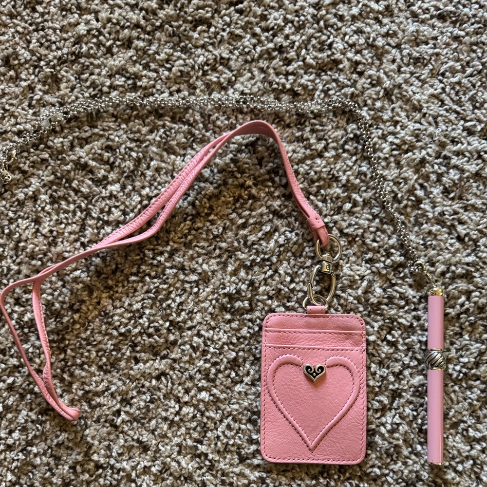 Brighton Card Holder Lanyard And Matching Pen